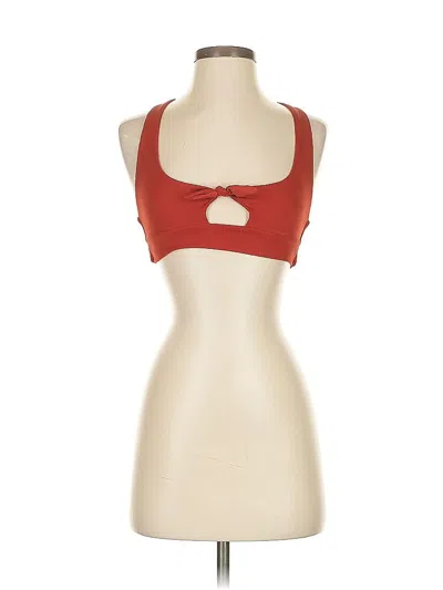 Pre-owned L*space Tank Top Red Halter Neckline Tops