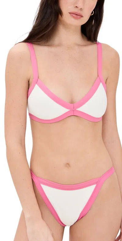 L*space Taylor Bikini Top Bubblegum Pink/cream