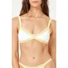 L*space Lspace Taylor Rib Bikini Top In White