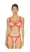 L*space Taylor Bikini Top In Fresh Squeezed Pout In Pink