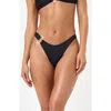 L*space Lspace Teagan O-ring Bikini Bottoms In Black