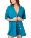 L*space Lspace Terrazo Cotton Cover-up Tunic In Blue