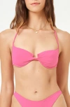 L*space Lspace Toni Twist Underwire Bikini Top In Pink