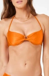 L*space Toni Bikini Top In Sweet Mandarin In Multi