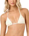 L*space Triangle Bikini Top In White