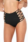 L*space Tripp Bikini Bottom In Black In Black