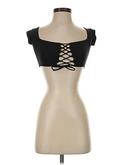Pre-owned L*space Tube Top Black Strapless Neckline Tops