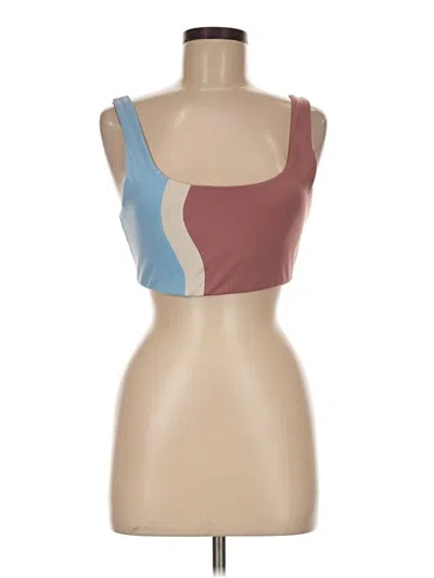 Pre-owned L*space Tube Top Brown Square Neckline Tops