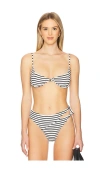 L*space Lspace Tulip Stripe Underwire Bikini Top In Sailing Along Stripe