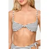 L*space Lspace Tulip Stripe Underwire Bikini Top In Sail Along Stripe