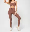 L*space Turner Legging In Cafe In Brown
