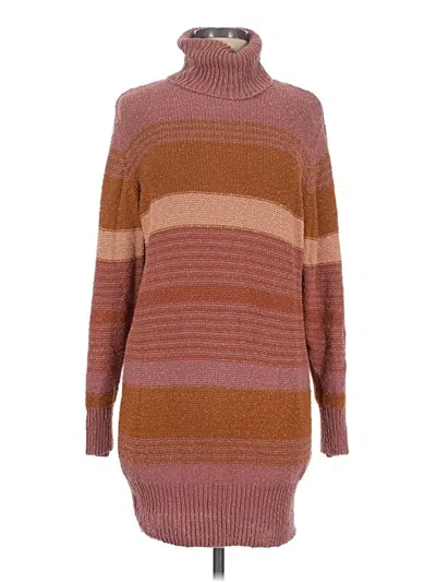 Pre-owned L*space Turtleneck Sweater In Brown