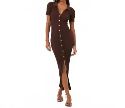 L*space Undertow Maxi Dress In Espresso Bean In Brown