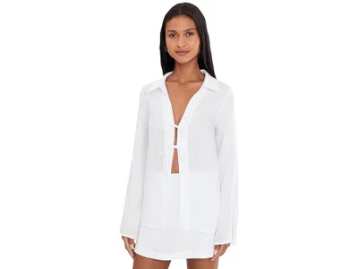 L*space Venice Shirt Women's Clothing White: Sm (us 2-4)