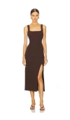 L*space Lspace Vivienne Rib Cover-up Dress In Espresso
