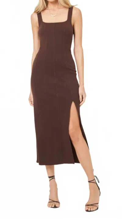 L*space Vivienne Midi Dress In Brown