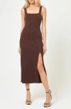L*space Lspace Vivienne Rib Cover-up Dress In Brown