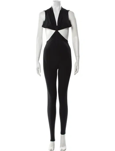 Pre-owned L*space V-neck Jumpsuit In Gray