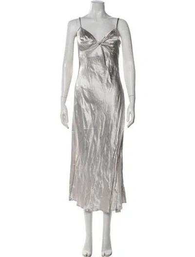 Pre-owned L*space V-neck Midi Length Dress W/ Tags In Multi