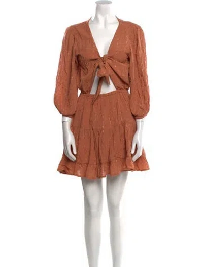 Pre-owned L*space V-neck Mini Dress