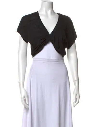 Pre-owned L*space V-neck Sweater In Black
