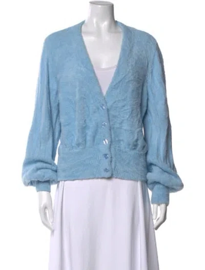 Pre-owned L*space V-neck Sweater In Blue