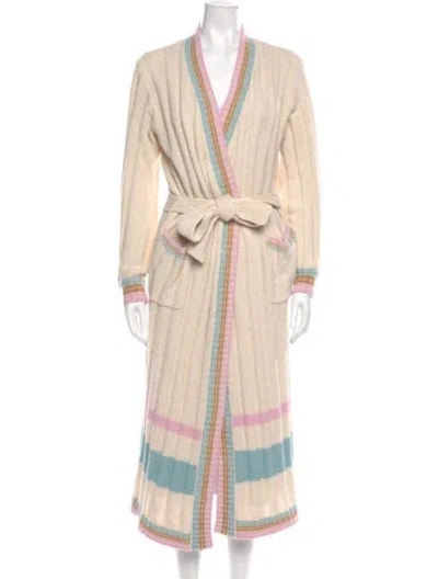 Pre-owned L*space V-neck Sweater W/ Tags In Neutral