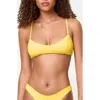 L*space Lspace Whimsy Bikini Top In Yellow