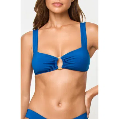 L*space Lspace Willow Bikini Top In Blue