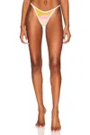 L*space Women's Daybreak Bottom Bitsy In Sunshine Gold, Guava, Golden Hour, & Cream In Multi