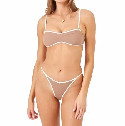 L*space Women's Pixie Bikini Bottom In Saddle Cream In Neutral