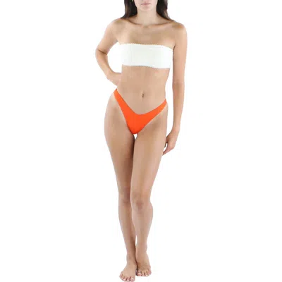 L*space Womens Bikini Beachwear Swim Bottom Separates In Red