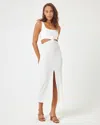 L*space Womens Cream Dress With Side Cut Outs In White
