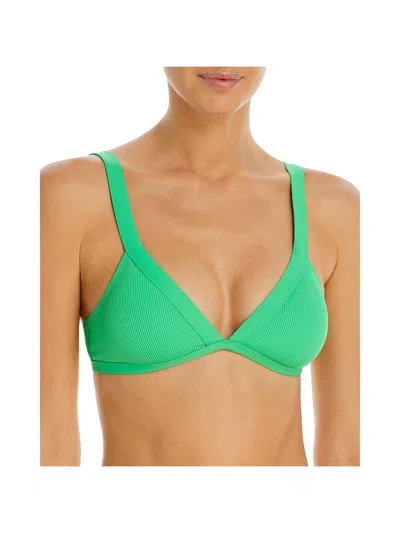 L*space Womens Ribbed Nylon Bikini Swim Top In Multi