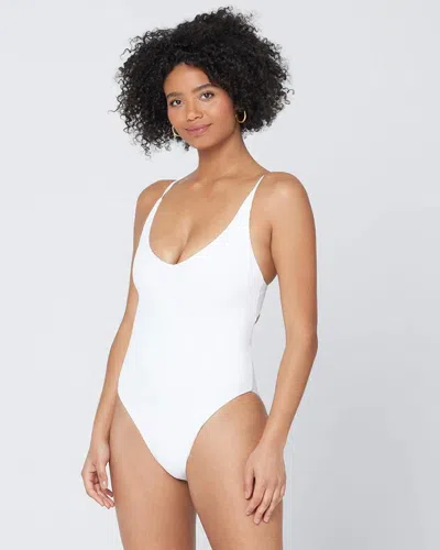 L*space Womens White Swimming Costume