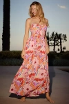 L*space Lspace Tala Shirred Waist Cover-up Maxi Sundress