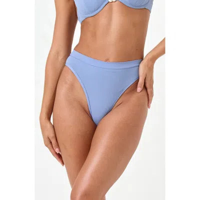 L*space Lspace X Anthropologie Frenchi Bitsy Bikini Bottoms In Blue