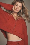 L*space X Anthropologie Jet Set Crop Hoodie In Red