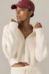 L*space X Anthropologie Jet Set Crop Hoodie In White