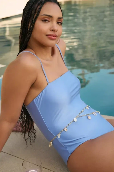 L*space X Anthropologie Lockhart One-piece Swimsuit In Blue