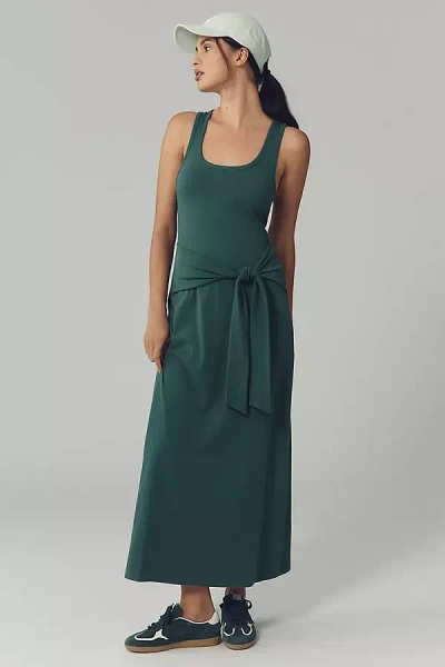 L*space X Anthropologie Tie-waist Maxi Dress In Green