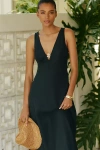 L*space X Rails Avila Linen Blend Sleeveless Midi Dress
