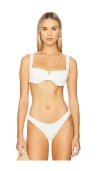 L*space Camellia Bikini Top In Cream