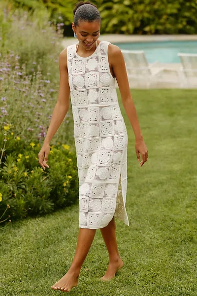 L*space X Rails Calla Sleeveless Crochet Midi Dress