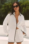 L*space X Rails Idania Embroidered Buttondown Shirt In White