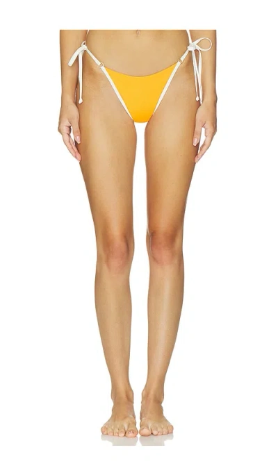 L*space X Salty Blonde Banning Bikini Bottom In Yellow