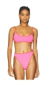 L*space Zella Bikini Top In Bubblegum & Grapefruit
