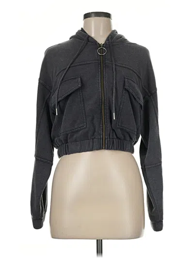 Pre-owned L*space Zip Up Hoodie In Gray