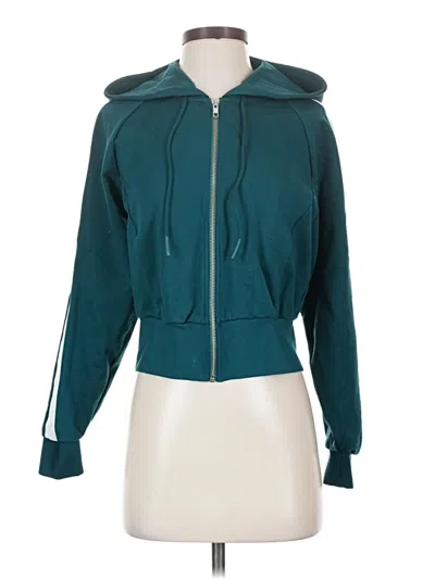 Pre-owned L*space Zip Up Hoodie In Teal