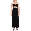 L*SPACE ZURI WOMENS CUT-OUT HALTER MAXI DRESS